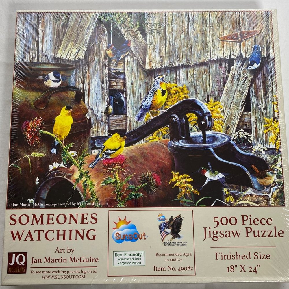 Jan Martin McGuire‎ 500 Piece Someones Watching Jigsaw Puzzle SunsOut Sealed